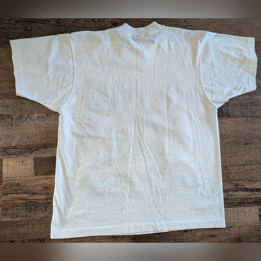 Vintage Rare Disney Screen Stars Boy Watchers Club T-Shirt Day Glow Puff Sz Lg - Picture 3 of 13